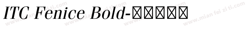 ITC Fenice Bold字体转换